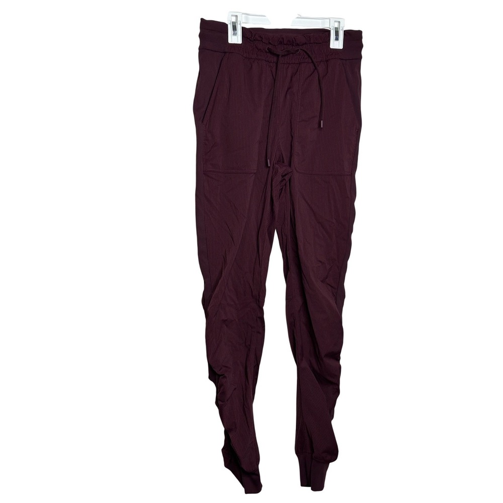 Lululemon Align Ribbed Dance studio Pants Burgundy Size 6 High Rise